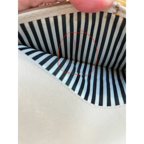 Kate Spade Stacy Wallet Wristlet Black Beige Color-block Card Holder Zip Coin - Picture 2 of 7